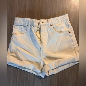 White Denim Shorts